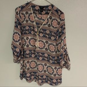 Elephant print blouse